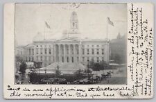Brooklyn New York~City Hall~Greek Revival Architecture~PM 1906~B&W~Vintage PC picture