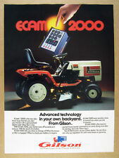 1985 Gilson YT16HE Tractor with ECAM 2000 photo vintage print Ad picture