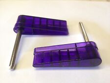 Bally Williams Data East Pinball Machine Purple Translucent Flippers Set of 2 picture