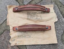 Two WWII original Leather Handles for BC-620 military radio & Willys Jeep - WW2 picture