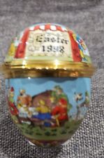 Vintage Halcyon Days Enamels Trinket Box 1998 Easter Egg Old World picture