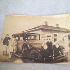 1928 Buick ORIGINAL Photo Picture with Family in Country front of House 5