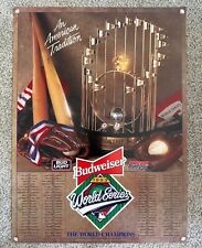 NOS ~ Budweiser BUD LIGHT Bud Dry 1993 World Series Poster ~ All WS Champions picture
