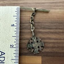 Antique Crusade God Wills It Religious Medal Watch Fob picture