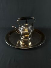 Vintage JOS. HEINRICHS Copper Tilt Tea Pot Hot Water Server with TRAY RARE picture