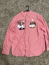 Vintage Disney Store Embroidered Lady And The Tramp Button Up. No Tag But XL picture