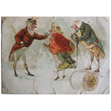 1880s J P Coats Thread 2 Sided Advertising Card, Anthropomorphic Birds 4