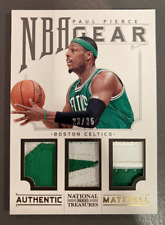 2012 PAUL PIERCE NATIONAL TREASURES NBA GEAR 3 PATCHES 23/25 picture