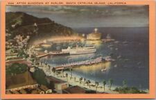 c1940s CATALINA ISLAND, California LINEN Postcard 
