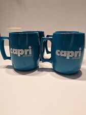 Vintage Capri Super Slims Cigarettes Orange Plastic Coffee Mug Cup Advertising  picture