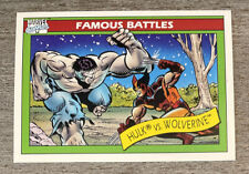 Hulk vs Wolverine 1990 Marvel Comics Universe Series 1 Battles #113 *113a* picture