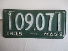1935 Massachusetts License Plate Tag 109071 picture