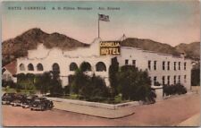Vintage 1940s AJO, Arizona Postcard HOTEL CORNELIA Hand-Colored Albertype UNUSED picture