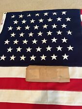 Rare 49 Star Original Defiance U.S. Flag Unopened In Package 1959 3’x5’ picture