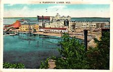 Vintage Postcard- LUMBER MILL, WA. picture