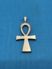 Vintage Egyptian Ankh Opalite 1/20 12 K Gold Filled Cross / Crucifix 1  1/2 Inch picture