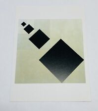1998 Phaidon Press Postcard “Arithmetic Composition” Black Square Visual Art P2 picture
