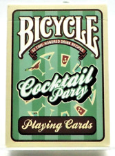PLAYING CARDS Bicycle COCKTAIL PARTY 52 drink recepies VINTAGE Great condition  picture