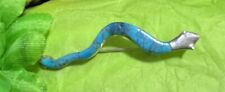 Zuni Sterling Turquoise Snake Pin / Pendant #744 picture