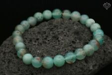 95 Cts. Aqua Chalcedeony Round Plain Natural Gemstone Bracelet Christmas Gift picture