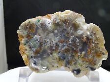 WOW GEM CHRYSOCOLLA/COPPER FLOATING IN AGATE.  INSANE COLORS INDONESIAN MATERIAL picture