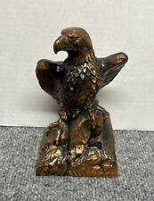 Metal Eagle Coin Bank Banthrico Inc Chicago Vintage Made in USA picture
