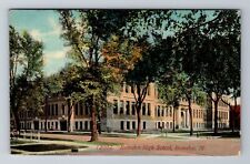 Evanston IL-Illinois, Evanston High School, Antique, Vintage Souvenir Postcard picture