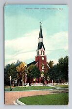 Independence KS-Kansas, German Lutheran Church, Religion Vintage c1913 Postcard picture