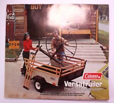 1970s Coleman Versa Trailer Foldout Advertising Brochure - Rare Find picture