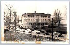 Port Gamble WA Studebaker~Other Early 1950s Cars~Puget Hotel (Razed 1963)~RPPC picture
