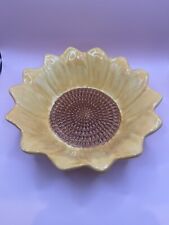 Russ Berrie Sunflower Harvest Dish Handpainted dishwasher microwave Thanksgiving picture