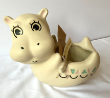 Darling Hippo Planter Brand New w/Tags Made in Vietnam picture
