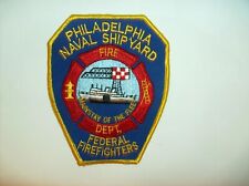 Philadelphia Naval Shipyard Federal Firefighters Fire Dept. Patch picture
