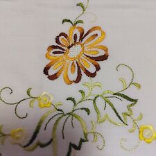 VINTAGE BEAUTIFUL  EMBROIDERED COTTON TWO PILOWCASE picture