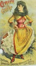 1870's-80's Cyrene The Great Emotional Spanish Dancer In Long Skirts Only P80 picture