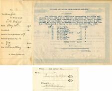 Bay City and Battle Creek Railway Co. signed by Chauncey M. Depew - Stock Certif picture