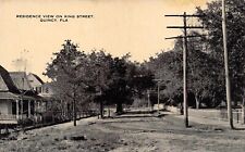 FL 1910s RARE Florida Residence view King Street in Quincy FLA - Gadsden County picture