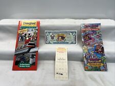 Vintage Lot of TODAY AT DISNEYLAND 1993 & TOONTOWN DISNEY DOLLAR WITH TICKET picture