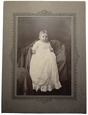 Edwardsville IL-Illinois, Baby Girl In White Dress, Portrait, Antique Photograph picture