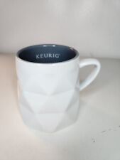Keurig Signature Mug Cup Coffee Tea  White Prism Very Rare 10 Oz picture