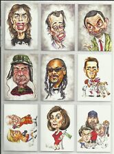 2023 Crazy Caricatures (Breyer) COMPLETE SET of 45 Cards (1-45) W/ 3 Promo Cards picture