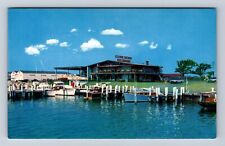 Falmouth MA-Massachusetts, Flying Bridge Restaurant, Antique, Vintage Postcard picture