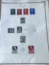 Norway stamps on stamps album page ref R24153 picture