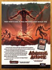 2002 Warlord Saga of the Storm Abyssal Attack Print Ad/Poster CCG TCG Cards Art picture