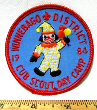 Vintage Winnebago District Cub Day Camp 1984 Patch Waterloo Iowa Boy Scouts BSA picture