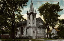 First Congregational Church parsonage Plymouth Wisconsin ~ c1910 postcard picture