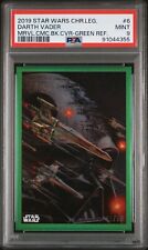 2019 TOPPS STAR WARS CHROME LEGACY COMIC COVERS 6 DARTH VADER GREEN /50 PSA 9 picture