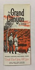 1963 GRAND CANYON ARIZONA NATIONAL PARK TRAVEL BROCHURE & MAP picture