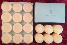 PartyLite VANILLA Tealight & Votive Candles New LOT 18 Sweet Original Retired picture