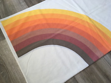 Vintage 60s 70s Rainbow Retro Groovy Pop Art Single King Size Pillowcase READ picture